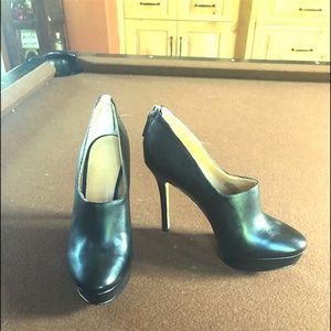 Black Leather Booties